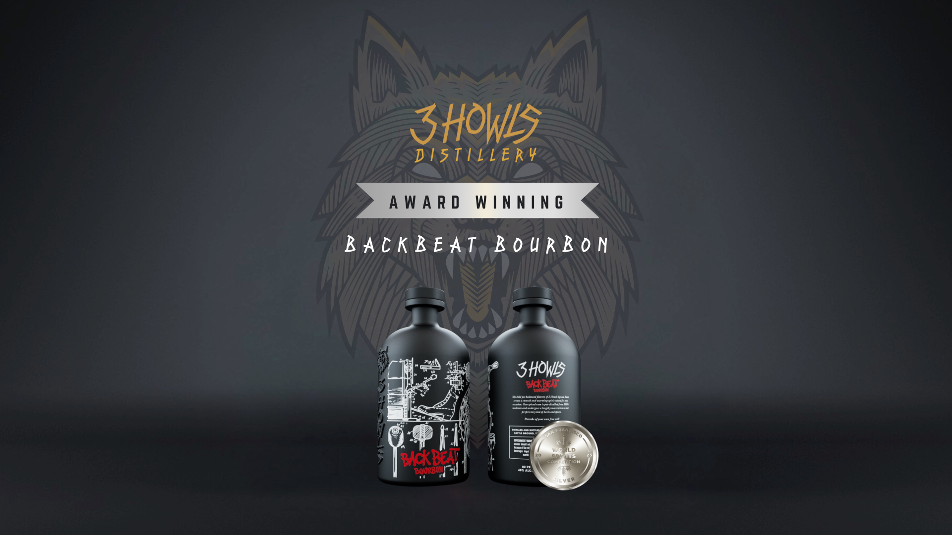 【3 Howls】バックビートバーボン BACKBEAT BOURBON Award Winning Navy Strength Gin — 3 Howls Distillery